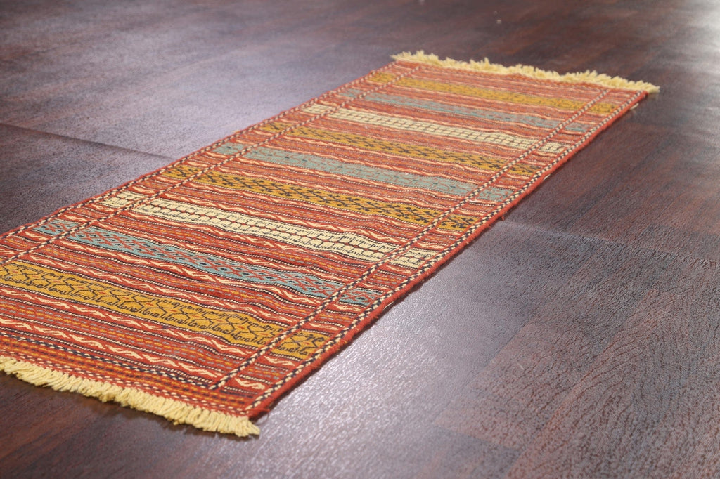 Tribal Kilim Sirjan Persian Runner Rug 2x7