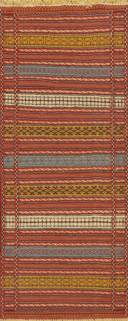 Tribal Kilim Sirjan Persian Runner Rug 2x7