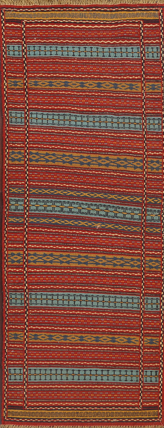 Tribal Kilim Sirjan Persian Runner Rug 2x7