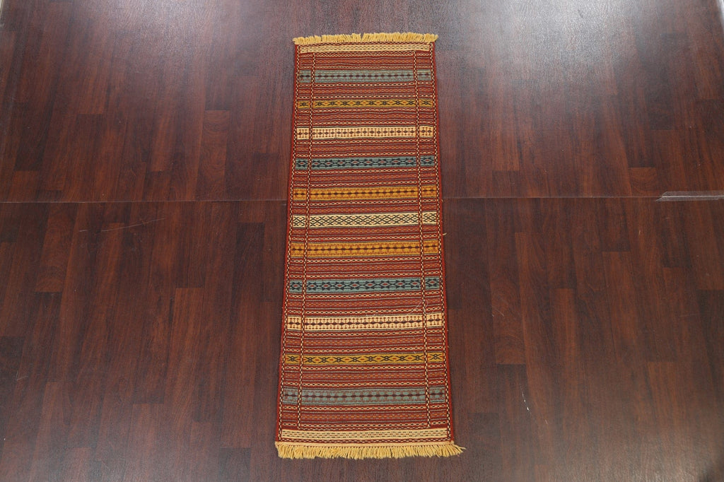 Tribal Kilim Sirjan Persian Runner Rug 2x7