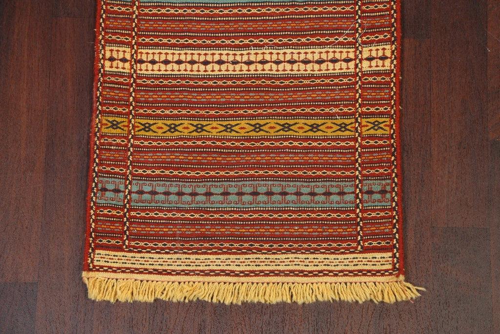 Tribal Kilim Sirjan Persian Runner Rug 2x7