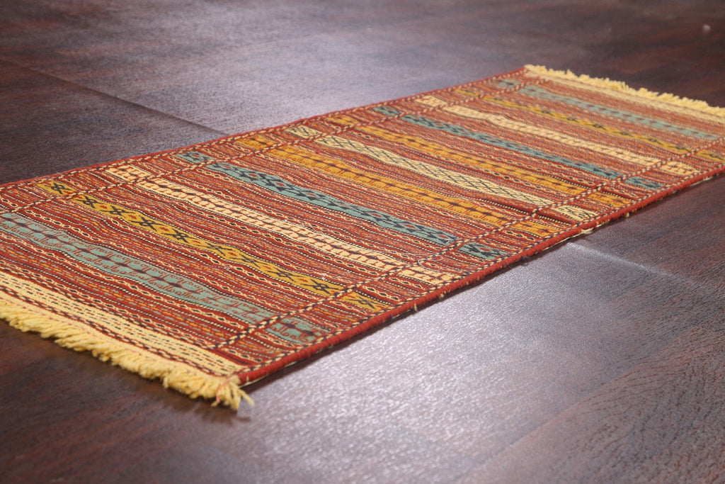 Tribal Kilim Sirjan Persian Runner Rug 2x7