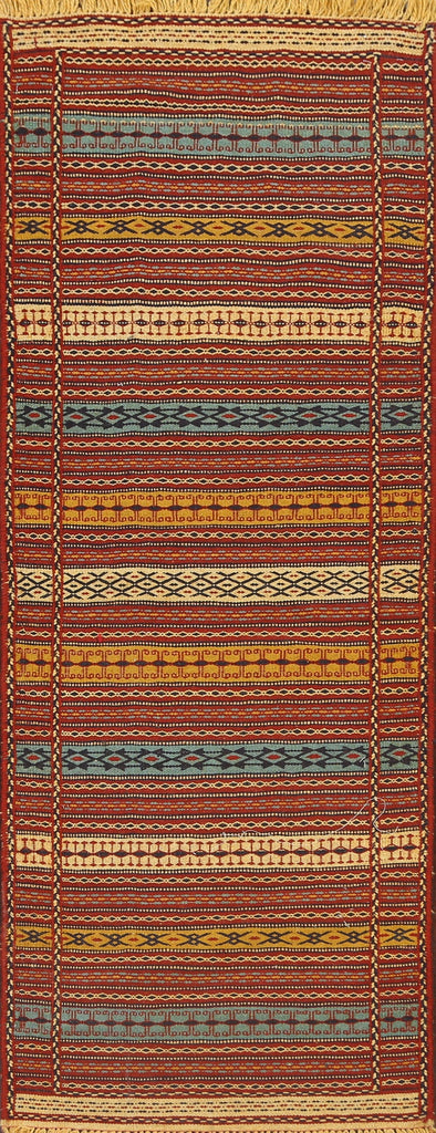 Tribal Kilim Sirjan Persian Runner Rug 2x7