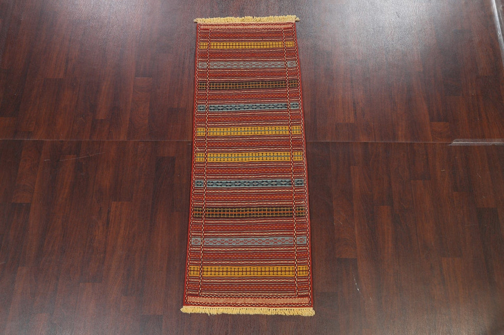 Tribal Kilim Sirjan Persian Runner Rug 2x7