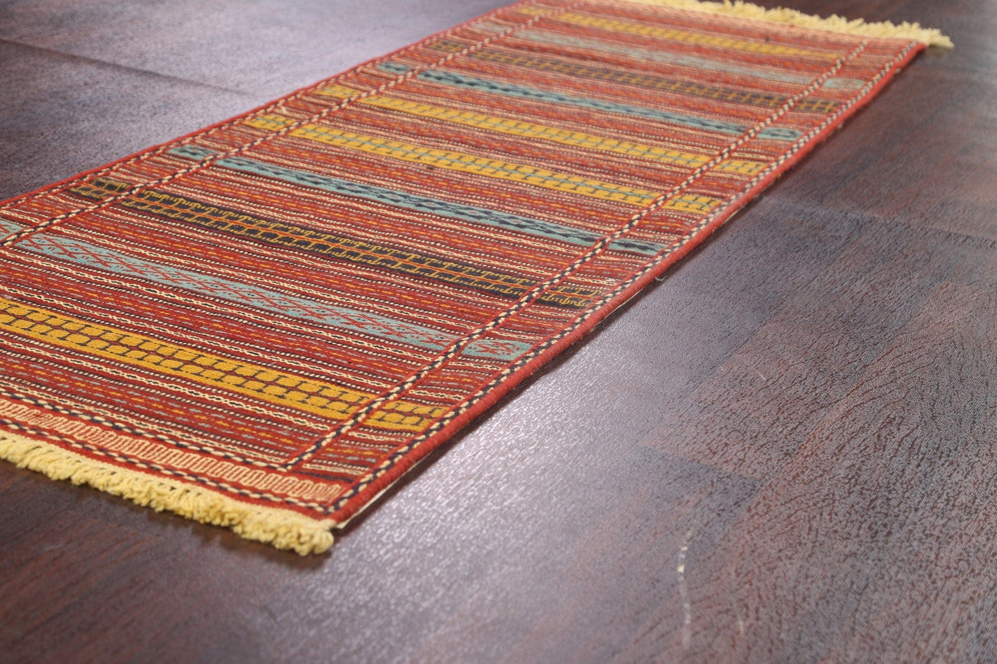 Tribal Kilim Sirjan Persian Runner Rug 2x7