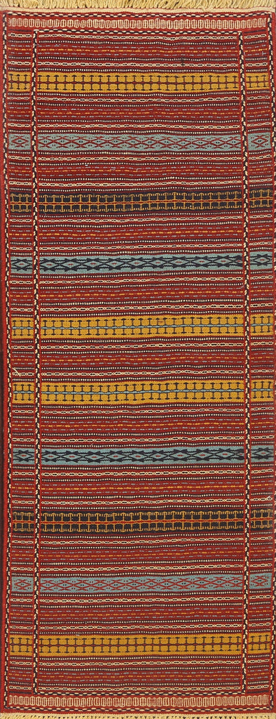 Tribal Kilim Sirjan Persian Runner Rug 2x7