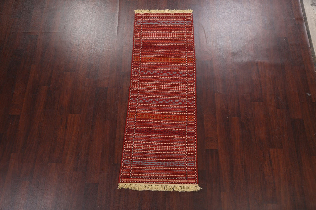 Tribal Kilim Sirjan Persian Runner Rug 2x7