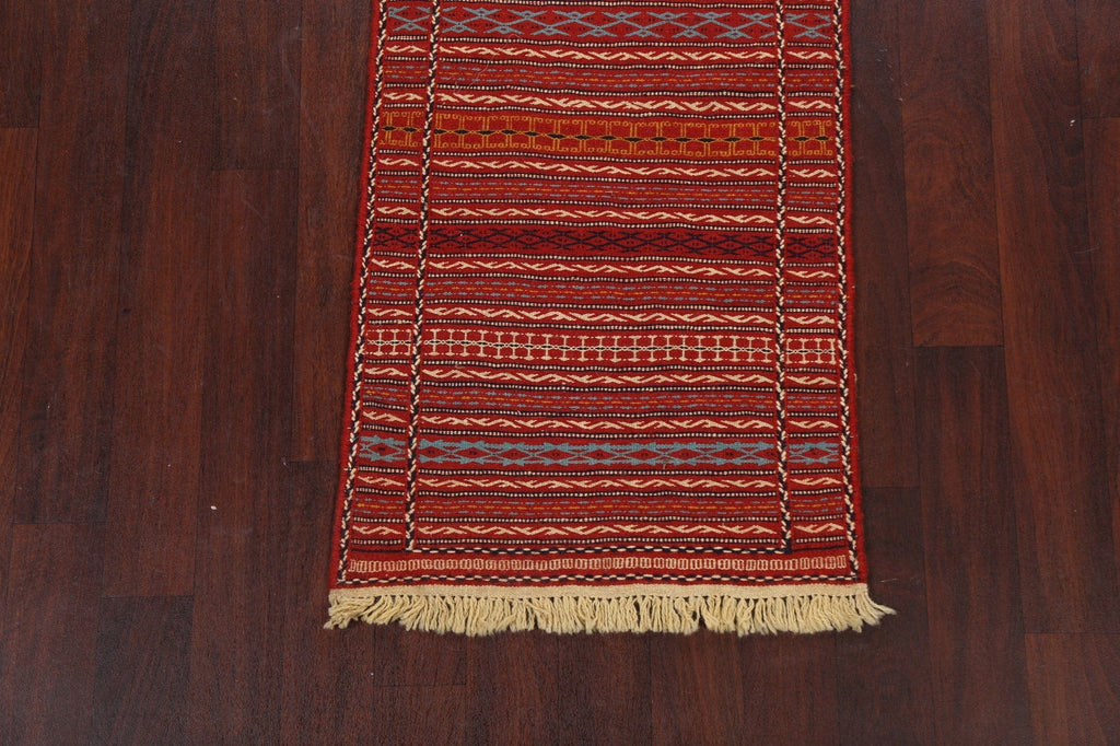 Tribal Kilim Sirjan Persian Runner Rug 2x7