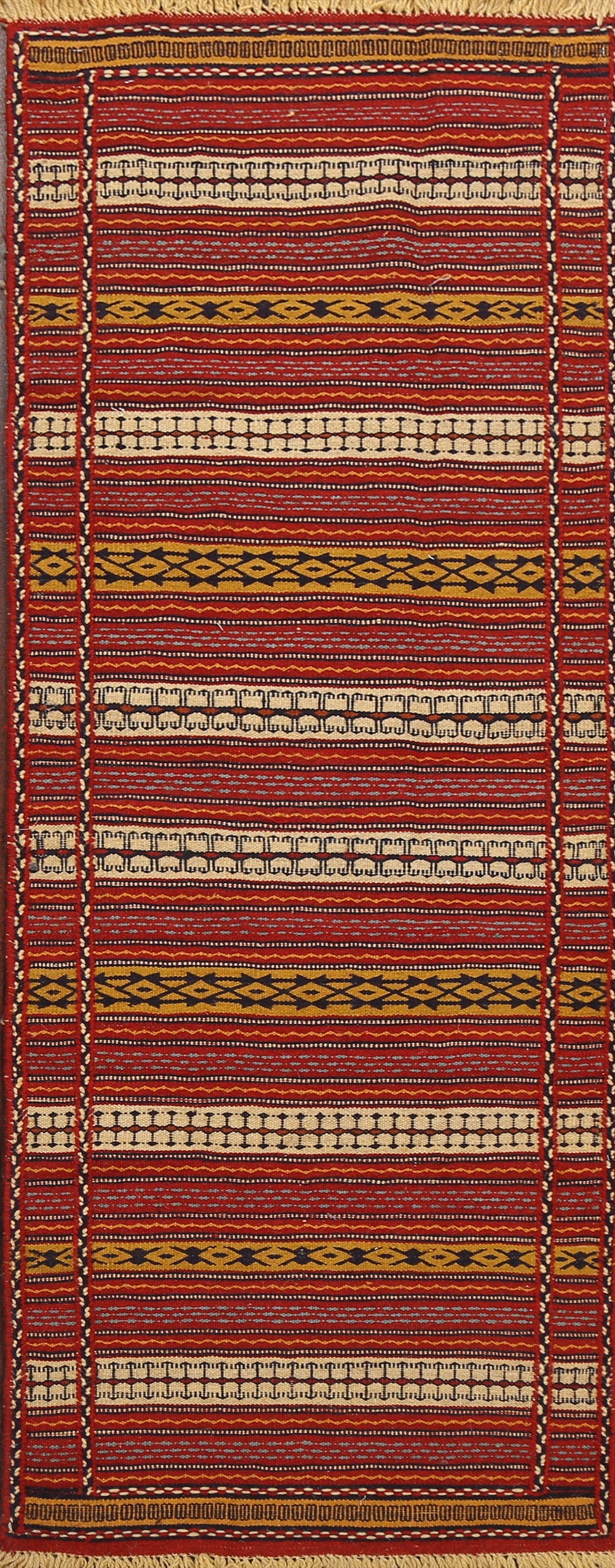 Tribal Kilim Sirjan Persian Runner Rug 2x6