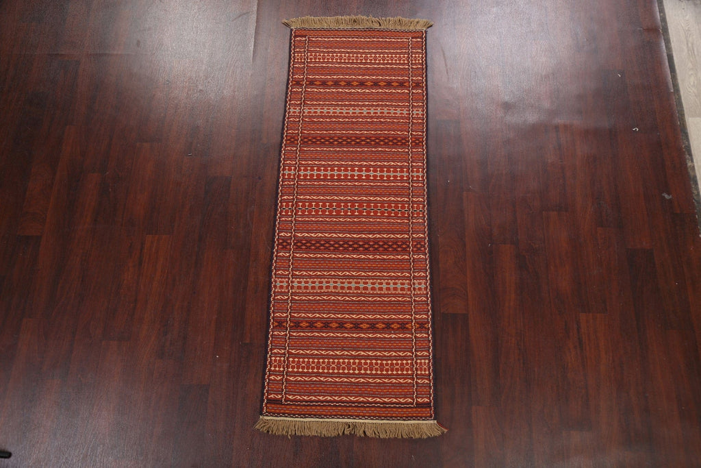 Tribal Kilim Sirjan Persian Runner Rug 2x7