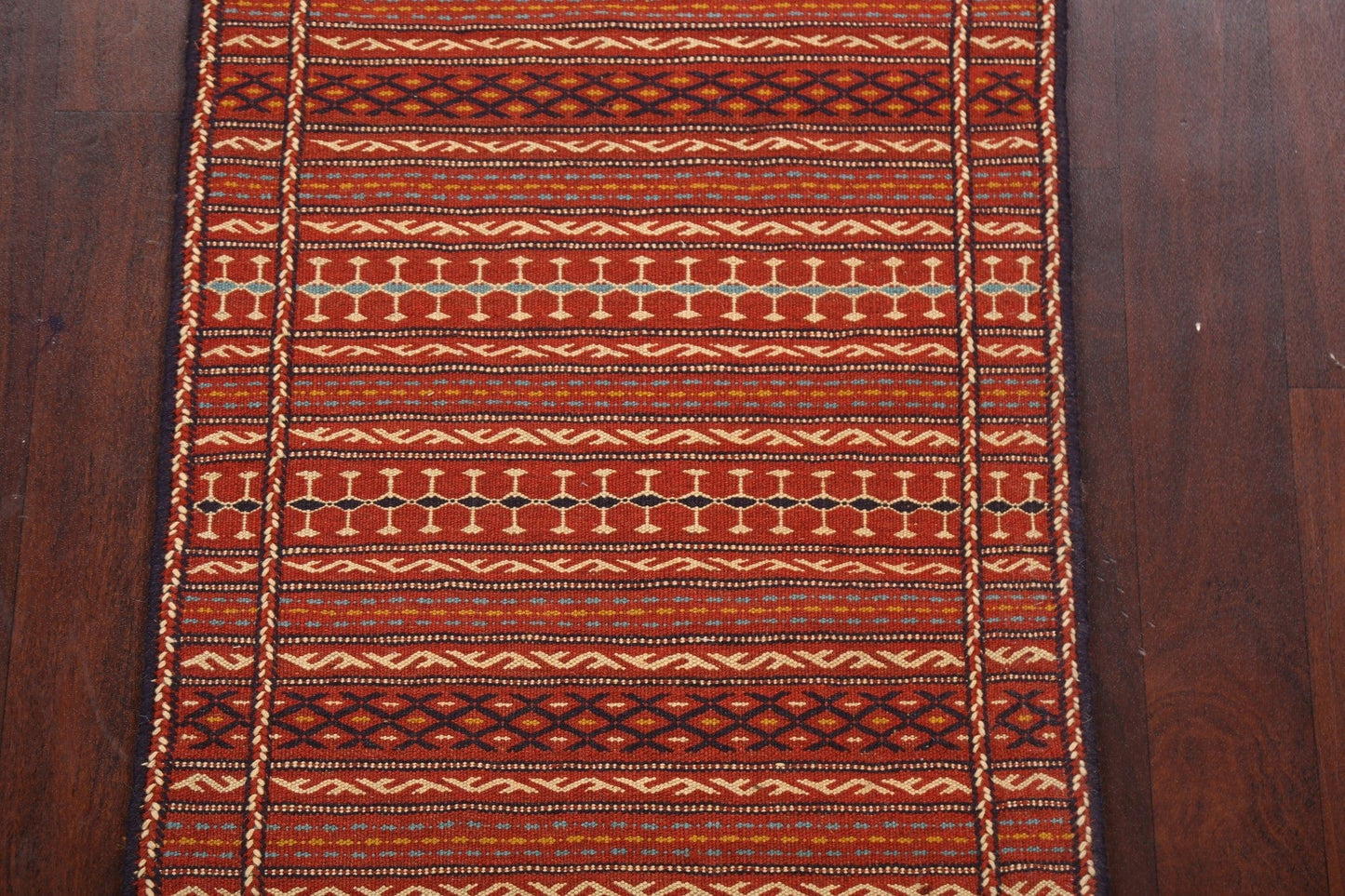 Tribal Kilim Sirjan Persian Runner Rug 2x7