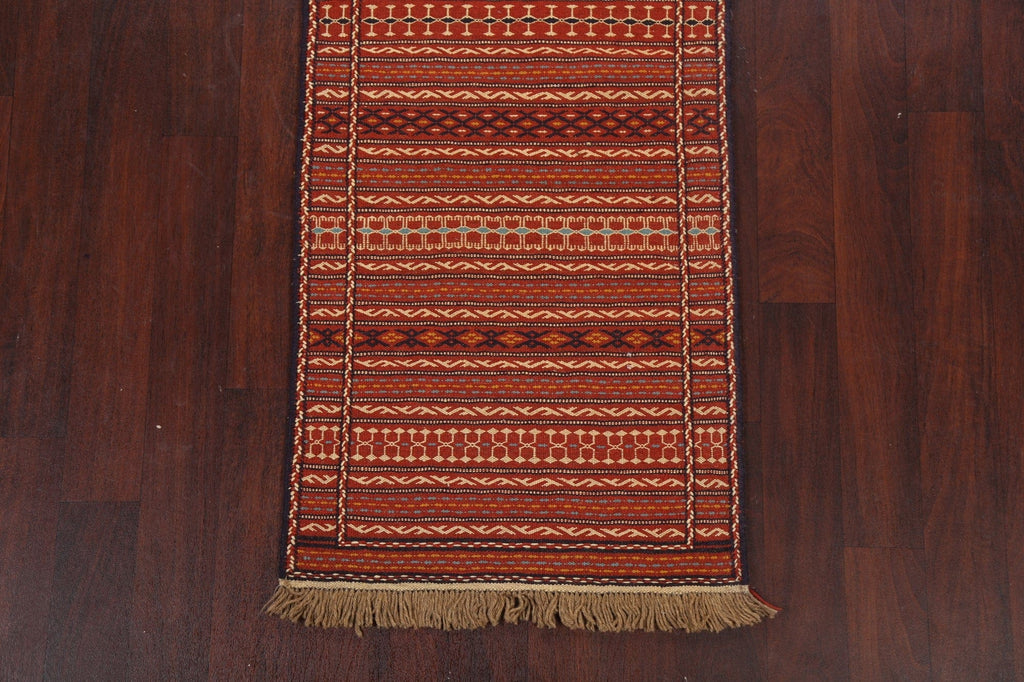 Tribal Kilim Sirjan Persian Runner Rug 2x7