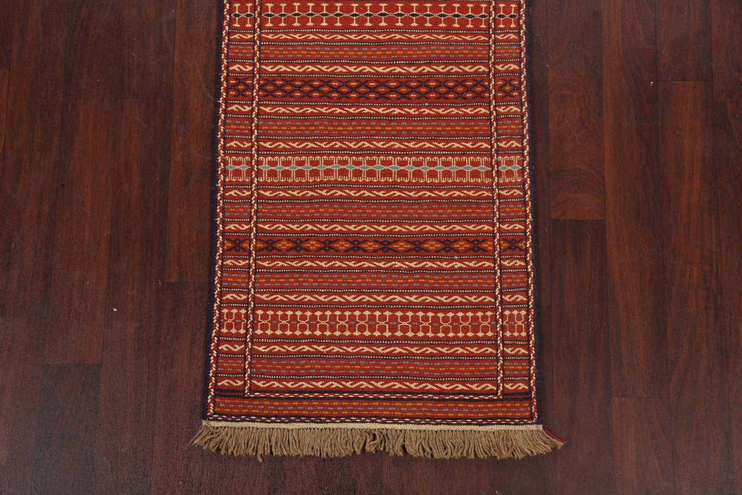 Tribal Kilim Sirjan Persian Runner Rug 2x7