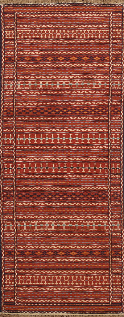 Tribal Kilim Sirjan Persian Runner Rug 2x7