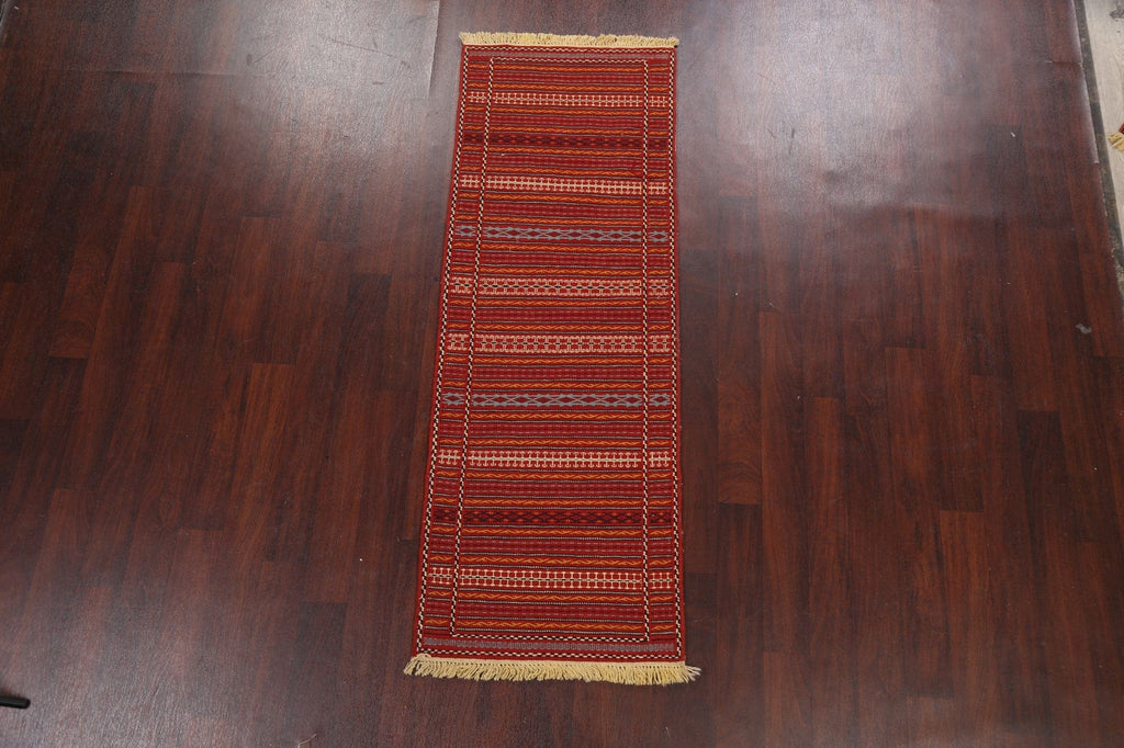 Tribal Kilim Sirjan Persian Runner Rug 2x7