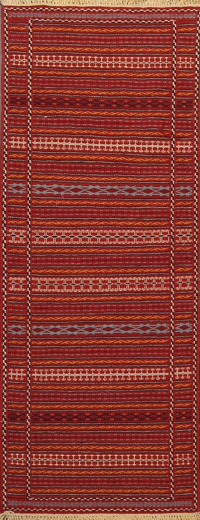 Tribal Kilim Sirjan Persian Runner Rug 2x7