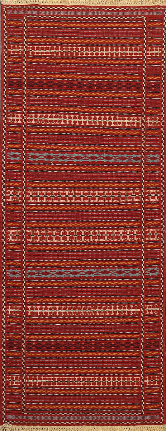 Tribal Kilim Sirjan Persian Runner Rug 2x7