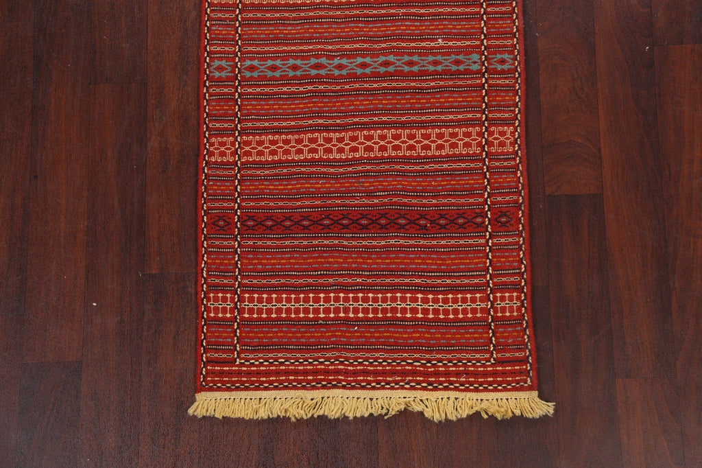 Tribal Kilim Sirjan Persian Runner Rug 2x7