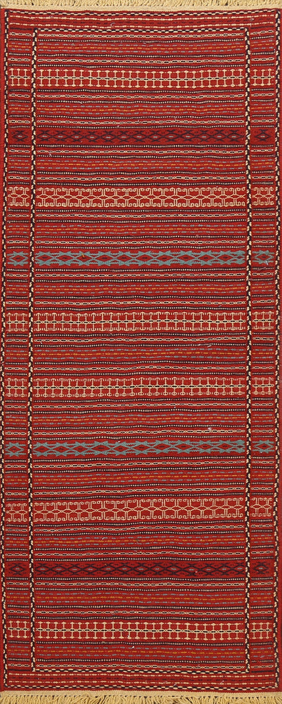 Tribal Kilim Sirjan Persian Runner Rug 2x7