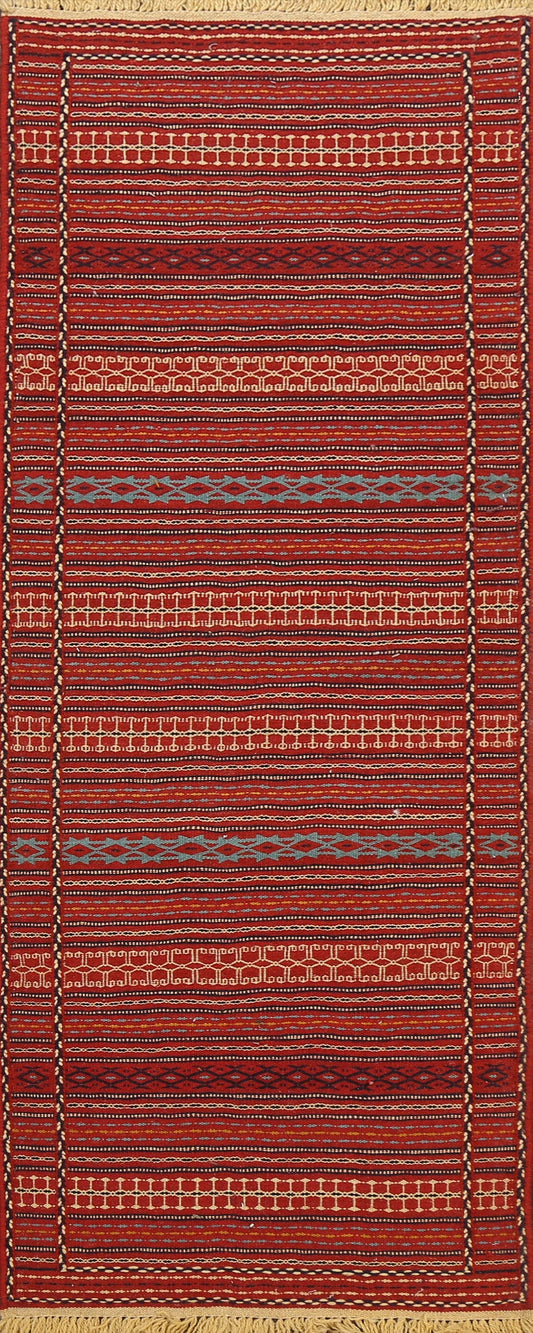 Tribal Kilim Sirjan Persian Runner Rug 2x7