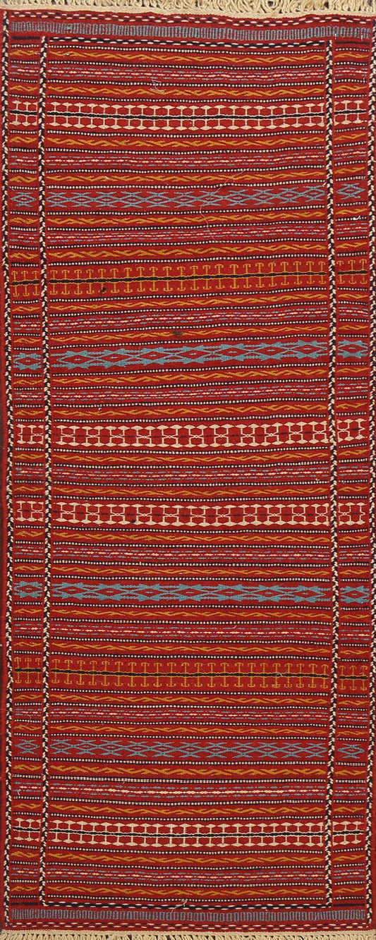 Tribal Kilim Sirjan Persian Runner Rug 2x6