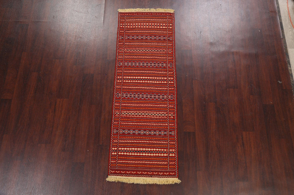 Tribal Kilim Sirjan Persian Runner Rug 2x7