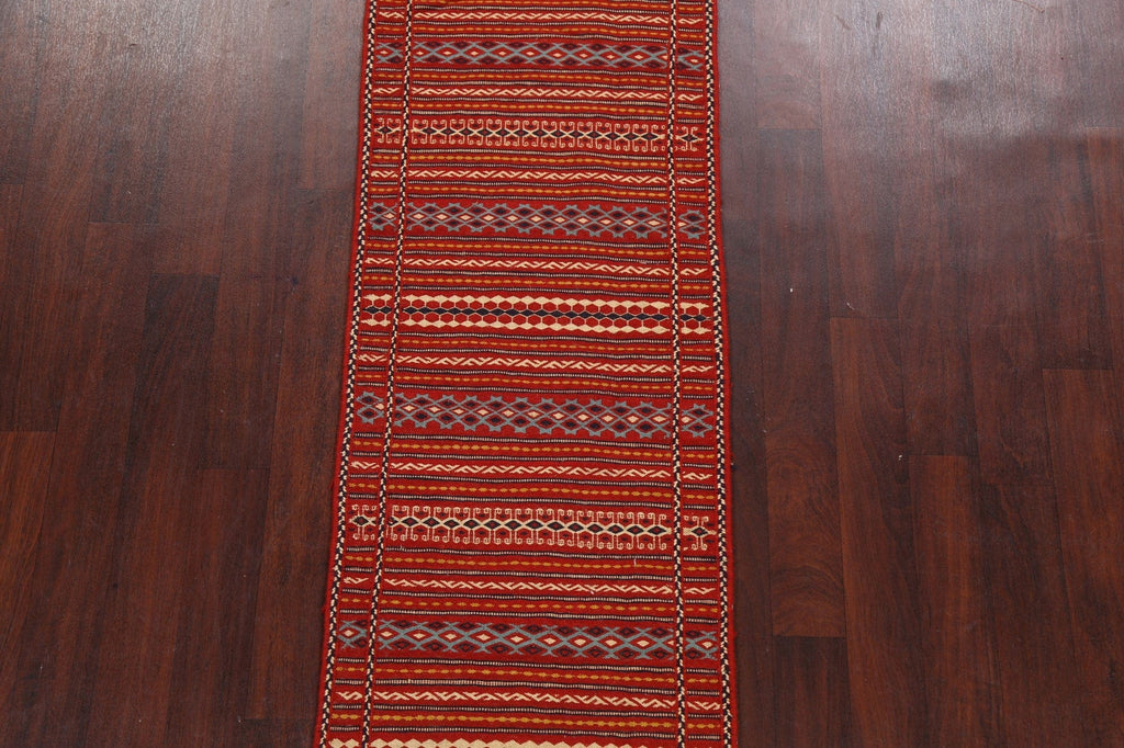 Tribal Kilim Sirjan Persian Runner Rug 2x7