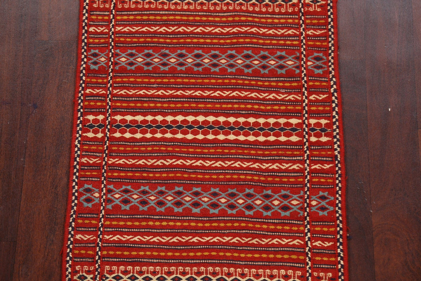 Tribal Kilim Sirjan Persian Runner Rug 2x7