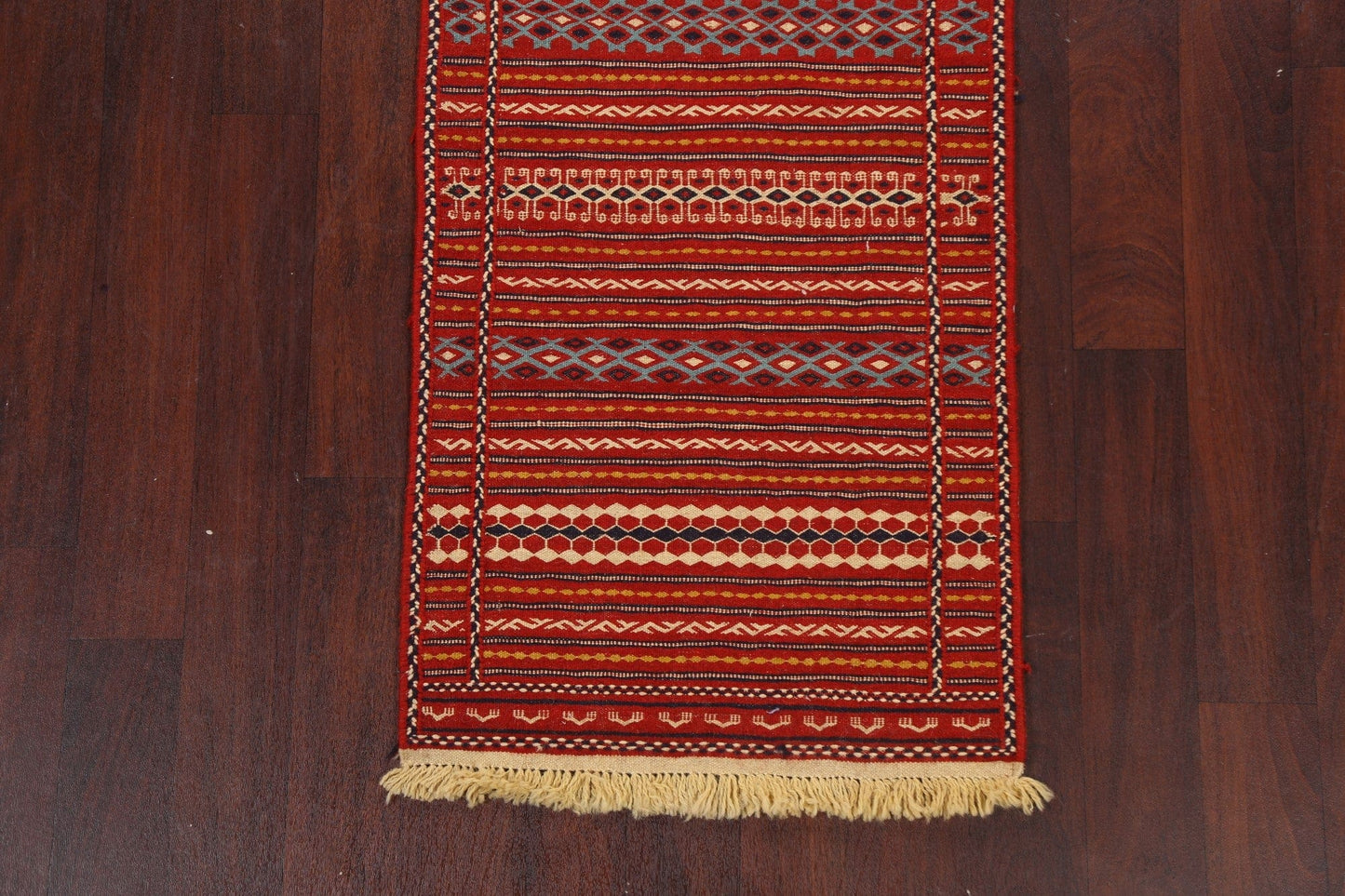 Tribal Kilim Sirjan Persian Runner Rug 2x7