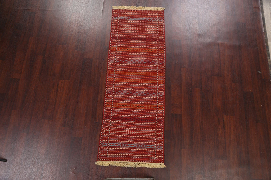 Tribal Kilim Sirjan Persian Runner Rug 2x7