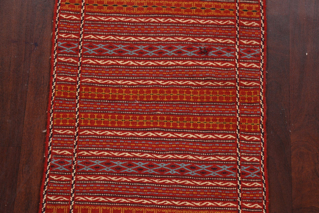 Tribal Kilim Sirjan Persian Runner Rug 2x7