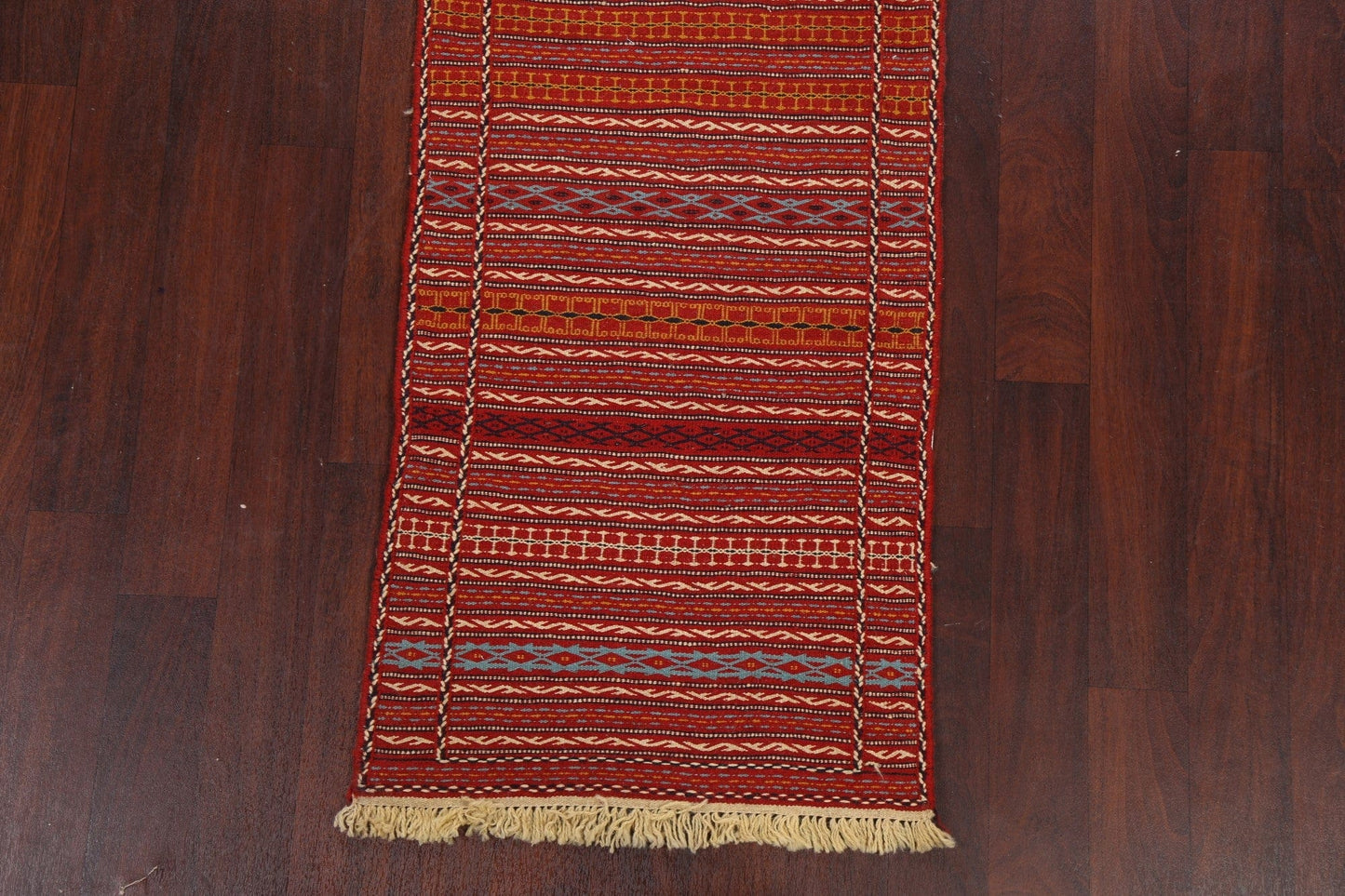 Tribal Kilim Sirjan Persian Runner Rug 2x7