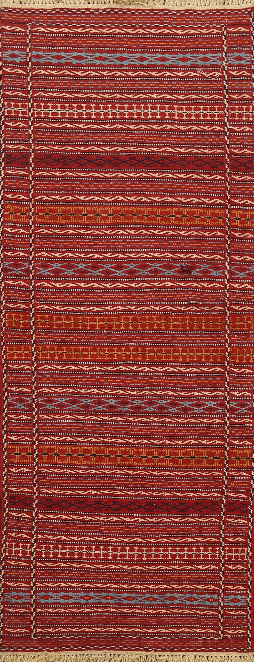 Tribal Kilim Sirjan Persian Runner Rug 2x7