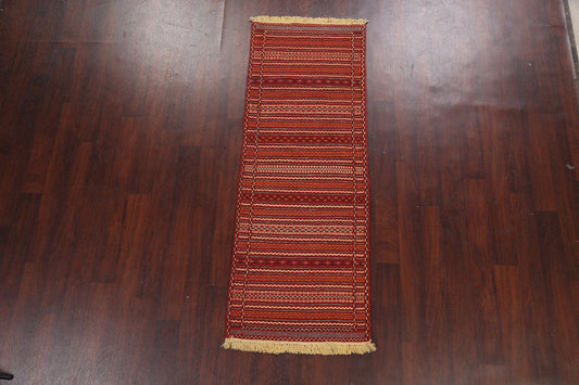 Tribal Kilim Sirjan Persian Runner Rug 2x7