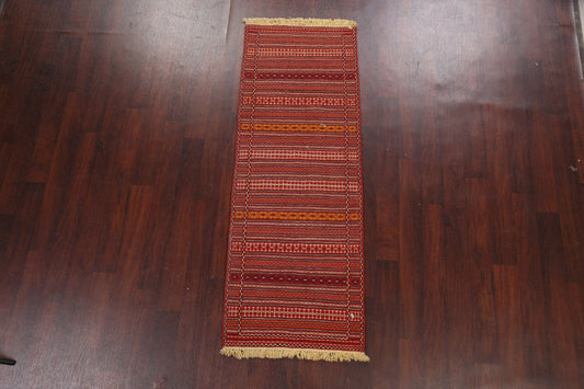 Tribal Kilim Sirjan Persian Runner Rug 2x7