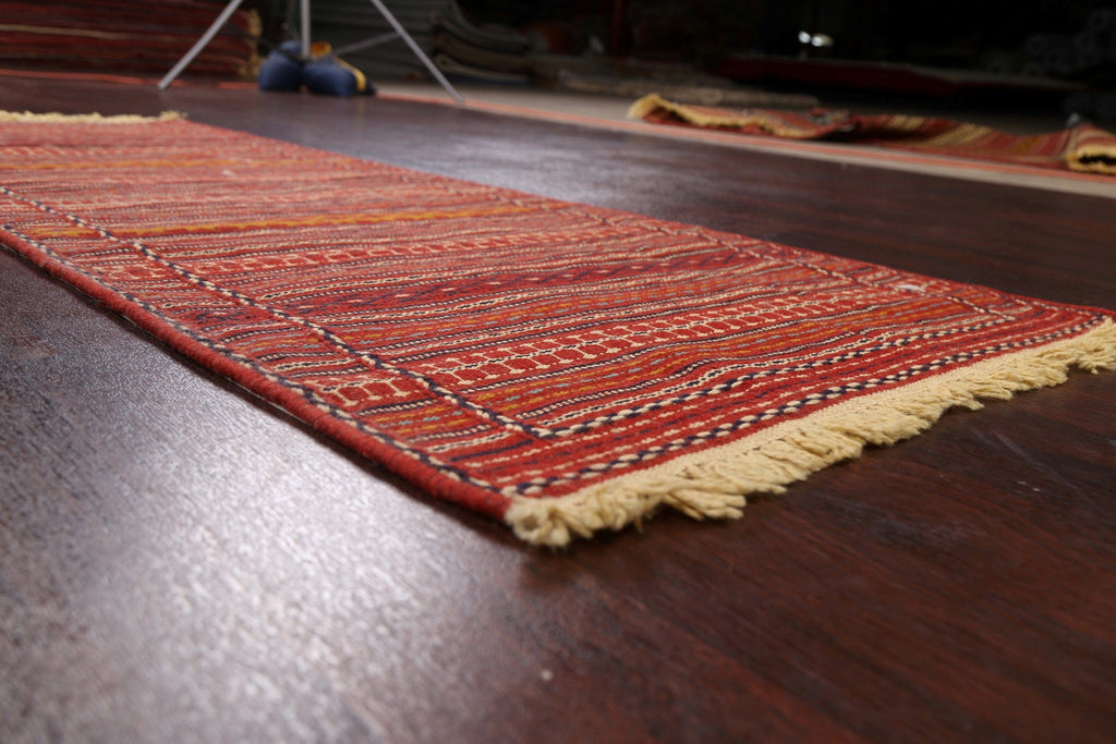 Tribal Kilim Sirjan Persian Runner Rug 2x7