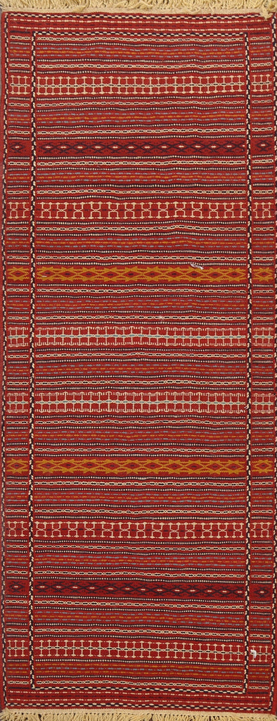 Tribal Kilim Sirjan Persian Runner Rug 2x7