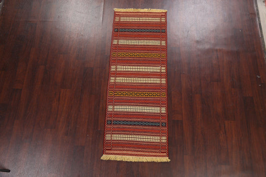 Tribal Kilim Sirjan Persian Runner Rug 2x7