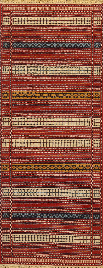 Tribal Kilim Sirjan Persian Runner Rug 2x7