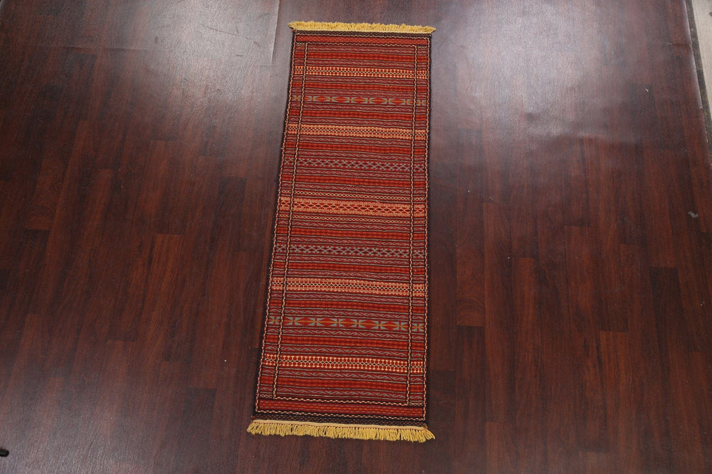 Tribal Kilim Sirjan Persian Runner Rug 2x7