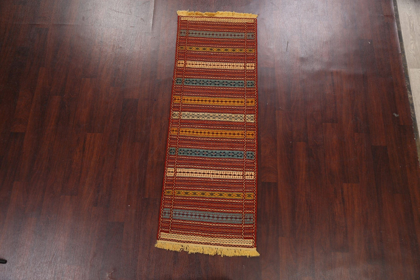 Tribal Kilim Sirjan Persian Runner Rug 2x7