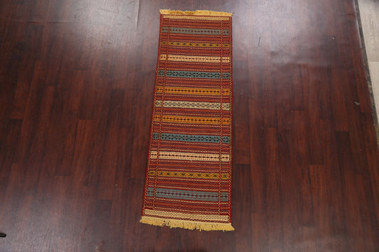 Tribal Kilim Sirjan Persian Runner Rug 2x7