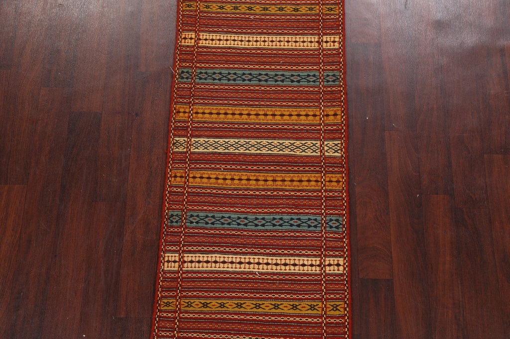 Tribal Kilim Sirjan Persian Runner Rug 2x7