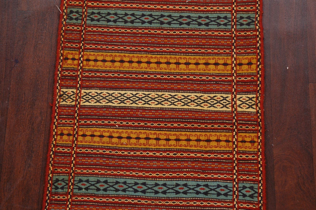 Tribal Kilim Sirjan Persian Runner Rug 2x7