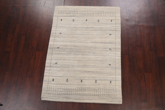 Contemporary Gabbeh Oriental Area Rug 5x6