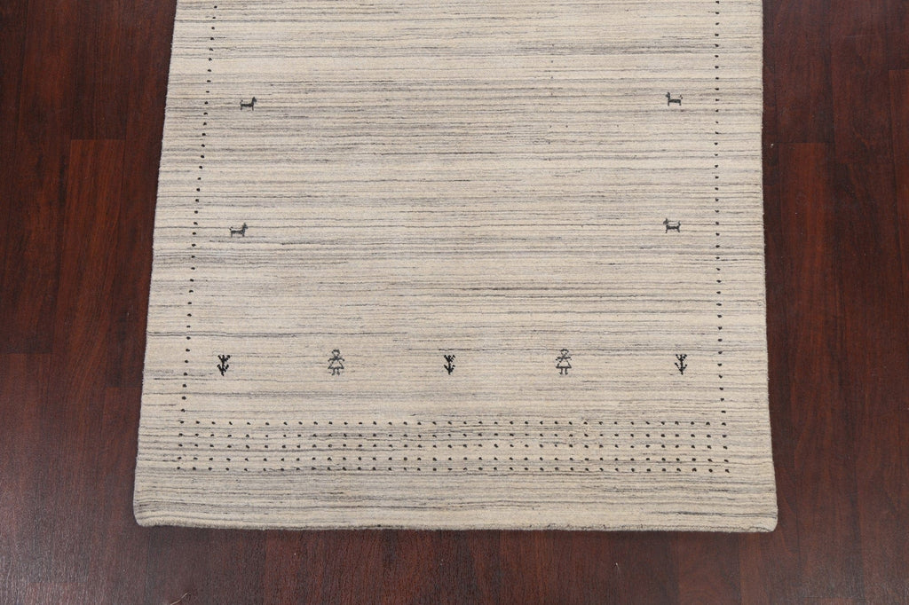 Contemporary Gabbeh Oriental Area Rug 5x6