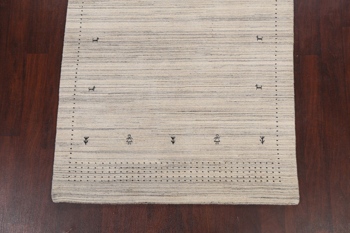 Contemporary Gabbeh Oriental Area Rug 5x6