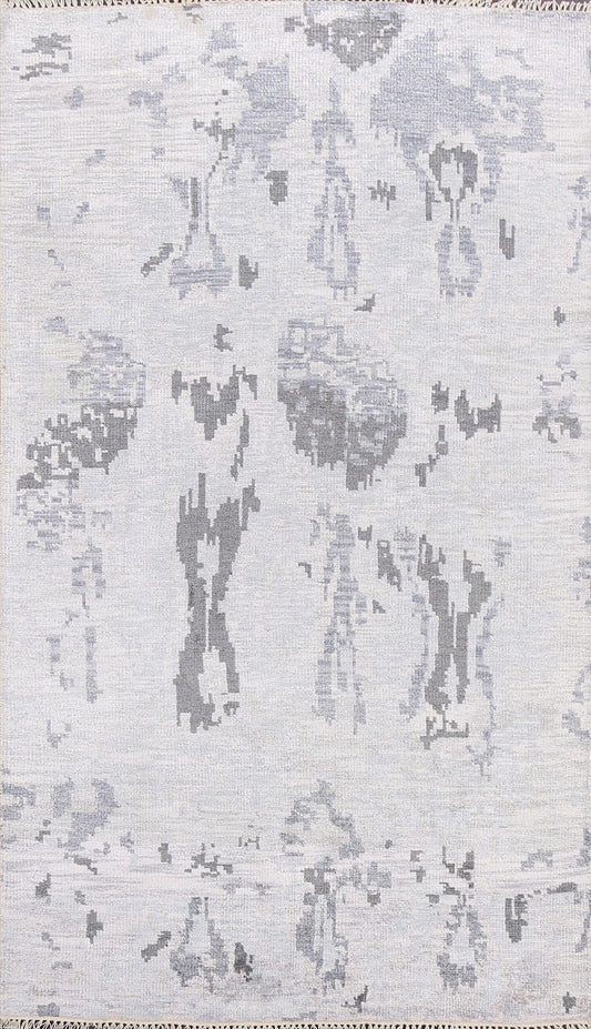 Contemporary Abstract Oriental Area Rug 5x8