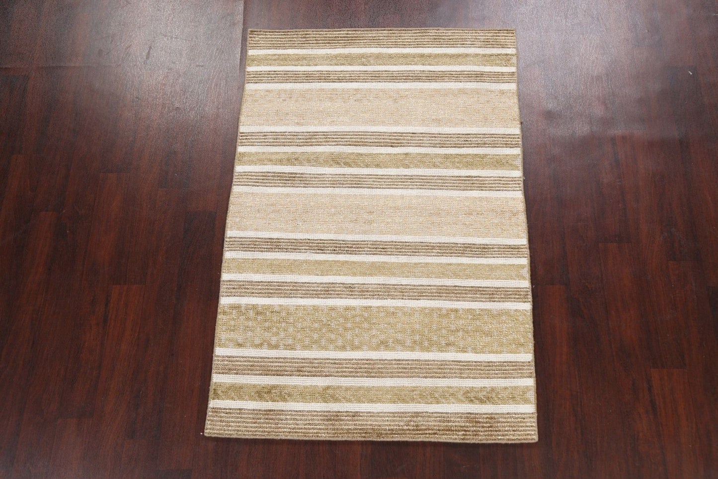 Stripe Contemporary Abstract Oriental Area Rug 4x6