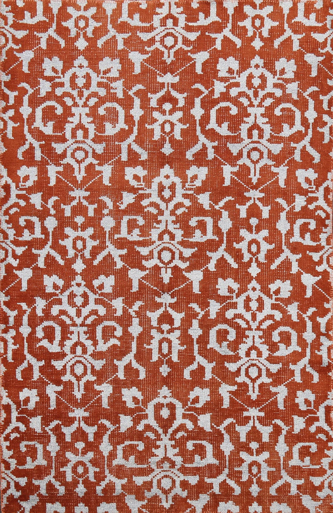 All-Over Abstract Oriental Area Rug 4x7